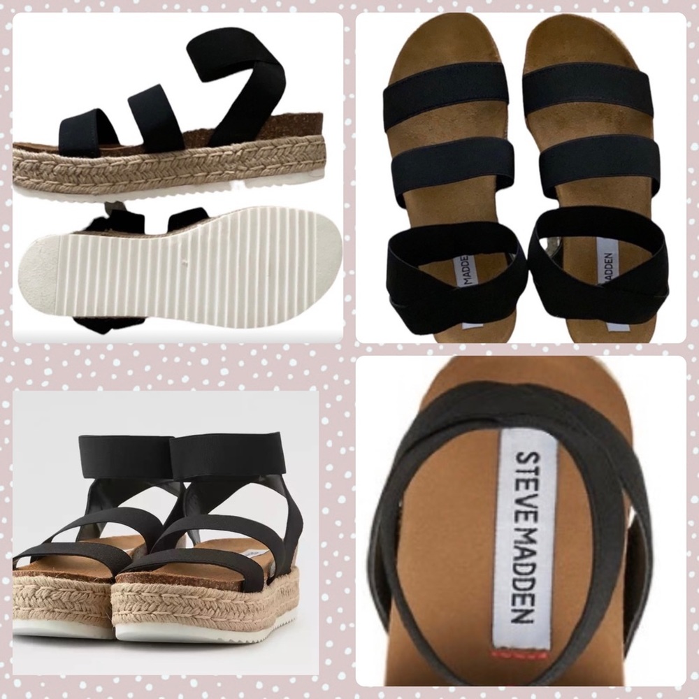 Steve Madden Kimmie Black Sandal (size 10) - new!